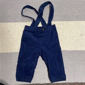 Janie and Jack corduroy suspender pants, size 6-12 months.